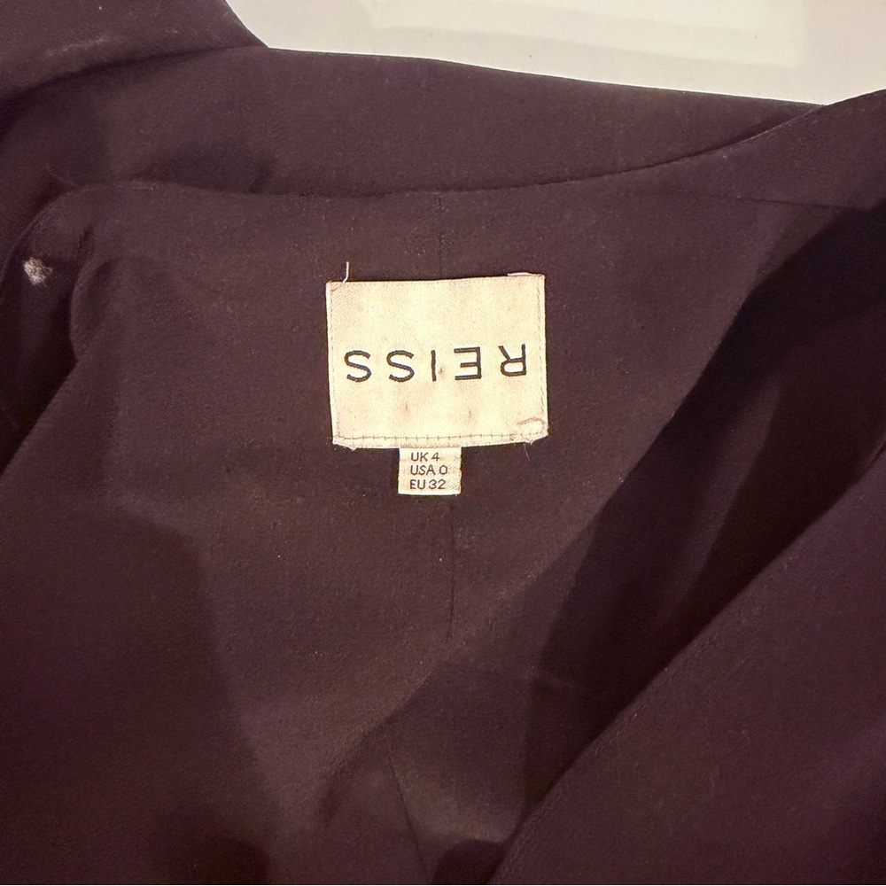 REISS Black Asymmetrical One Shoulder Cocktail Size 4 NWT Bodycon - Picture 15 of 15